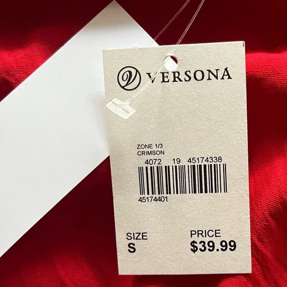 Gilli One Shoulder Classic Red Dress, Size S, NWT - Picture 10 of 10